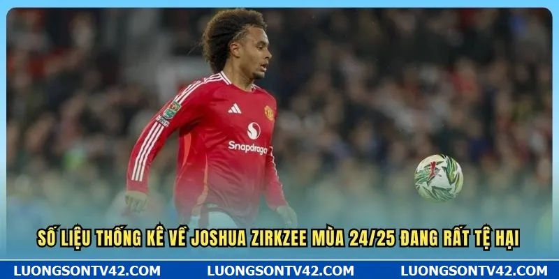Số liệu thống kê về Joshua Zirkzee mùa 24/25 đang rất tệ hại
